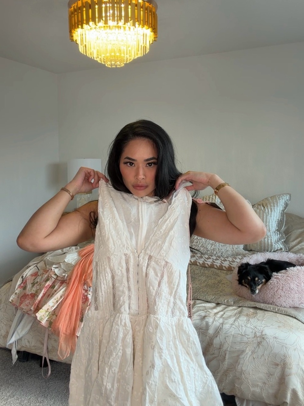 House of CB White Plunging Corset Mini Dress - Picture 3 of 4